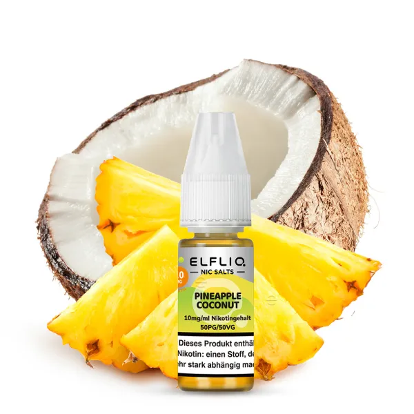 Elfliq Liquid by Elfbar - Pineapple Coconut - Nic Salt 10mg / 20mg